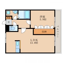 クロノスコートの物件間取画像